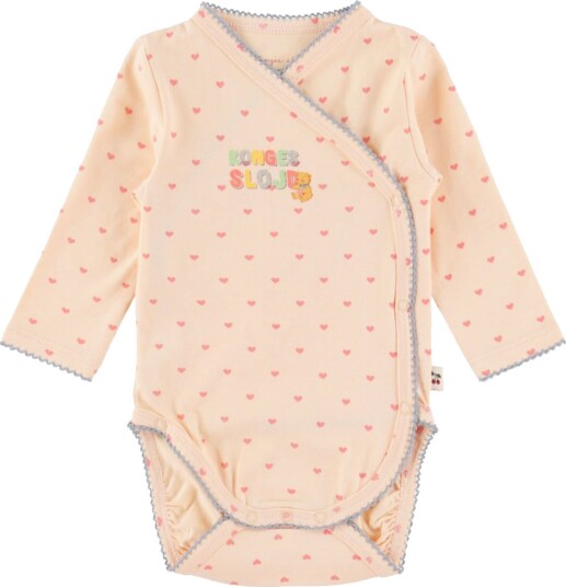 Konges Sløjd Body I/e Basic Newborn Teddy Coeur Konges Sløjd 50/56 Langermet Body Rosa 50 56