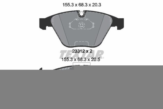 Bremseklosser TEXTAR 2331207