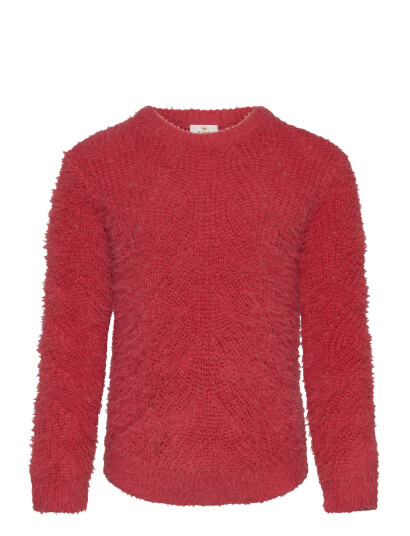The New Tndiva Knit Pullover Red 98-104 The New Tndiva Knit Pullover Red 98-104