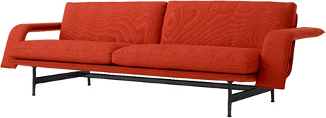 Meantime AV31 3 Seters Sofa Polert Aluminium/Fiord 0571 Meantime AV31 3 Seters Sofa Polert Aluminium/Fiord 0571