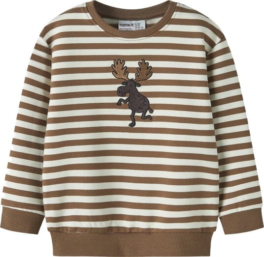 Name It Collegegenser   NmmRafan   Sepia   Name It   3 år (98)   Collegegenser Beige Brun Hvit