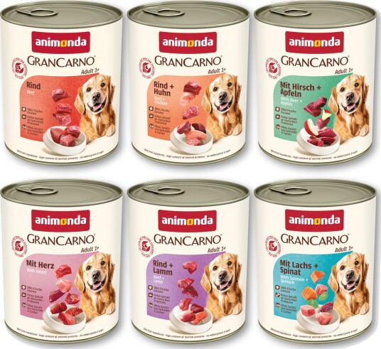 Animonda Grancarno Våtfôr Sparepakke Grancarno Original Blandet Pakke 1 6 Sorter 12 X 800 G