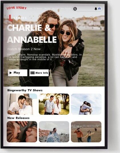Personalisert Plakat Par Streamingtjeneste Plakat