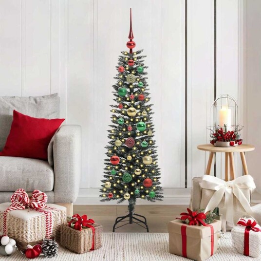 Kunstig juletre grønn 40,5 x 40,5 x 120 cm PVC og plast og stål