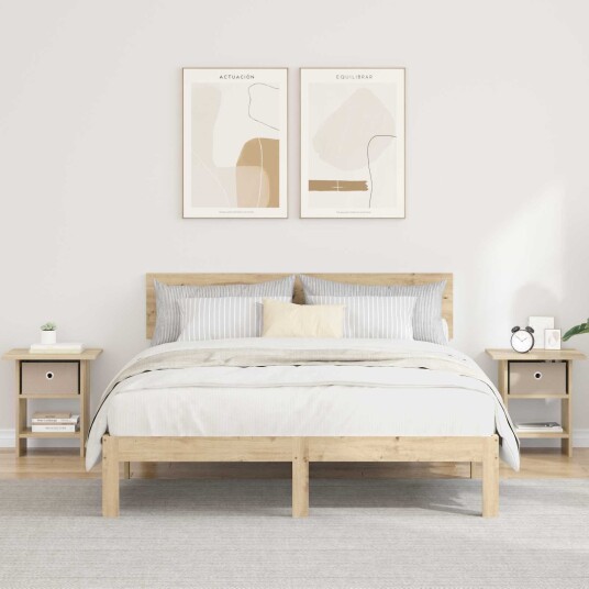 Nattbord 2 pcs Sonoma eik 41 x 40 x 45 cm Konstruert tre Nattbord 2 pcs Sonoma eik 41 x 40 x 45 cm Konstruert tre