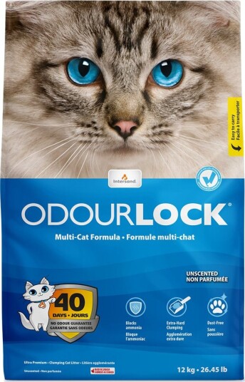 Odourlock Parfymefri Kattesand 2 X 12 kg