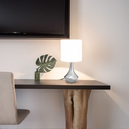 Bordlamper 2 stk berøringsknapp - hvit Bordlamper 2 stk berøringsknapp - hvit