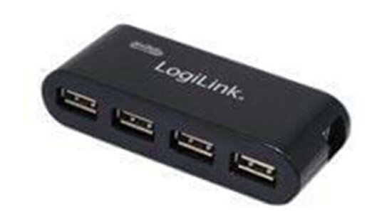 LogiLink USB 2.0 Hub 4-Port - hub - 4 porte USB-hub - USB 2.0 - 4 porter - Svart LogiLink USB 2.0 Hub 4-Port - hub - 4 porte USB-hub - USB 2.0 - 4 porter - Svart