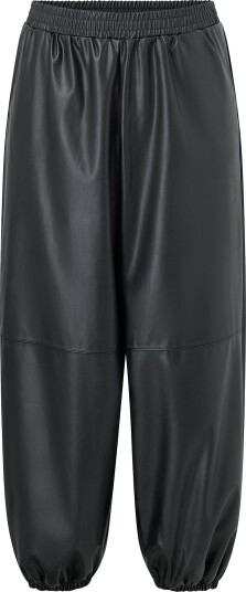 Zizzi   Bukser Mlilja Long Pu Pant   Svart
