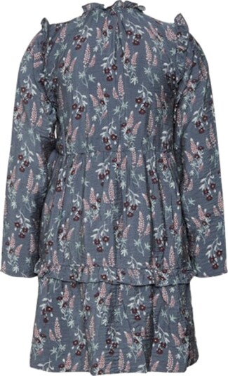 Vero Moda Girl Josie Lupine Kjole Grisaille Lupin Aop (140 / 10 år)