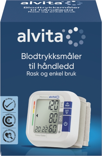 Alvita Blodtrykksmåler Håndledd 1 stk.