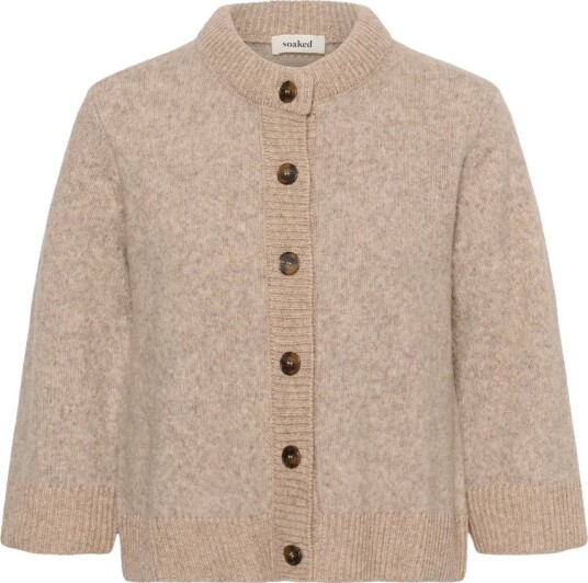 Soaked in Luxury Dame Strikkevarer Beige S,