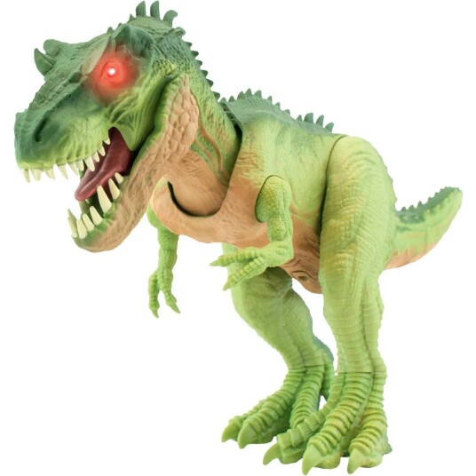 Primal Clash Rasende T-rex Grønn/rød assortert 33cm med lyd og lys