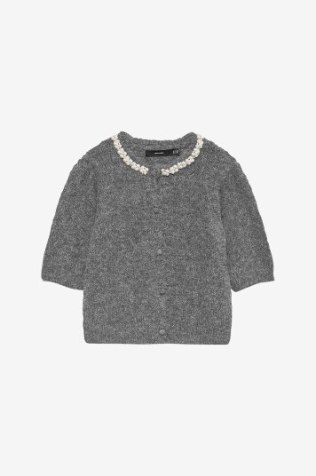 Vero Moda Kardigan vmOcean 2/4 O neck Jewellery Grå