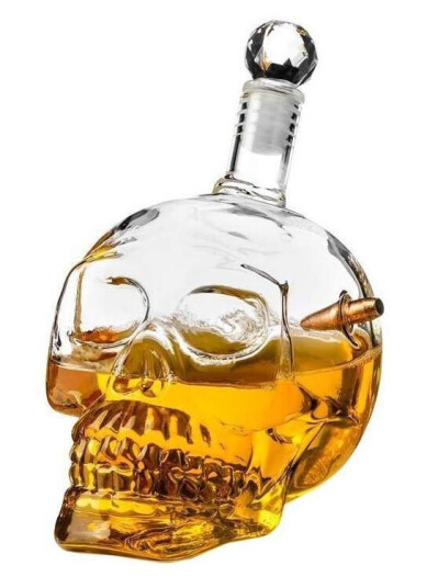 Northix Whisky karaffel hodeskalle 700 ml