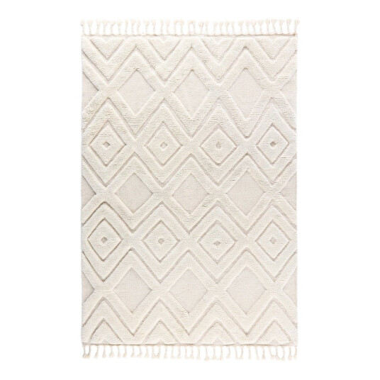 VIND Dahlia ullteppe Hvit 230 x 160 cm Hvit VIND Dahlia ullteppe Hvit 230 x 160 cm Hvit