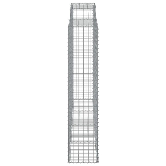  Gabionkurver buede 10 stk 300x50x220/240 cm galvanisert jern