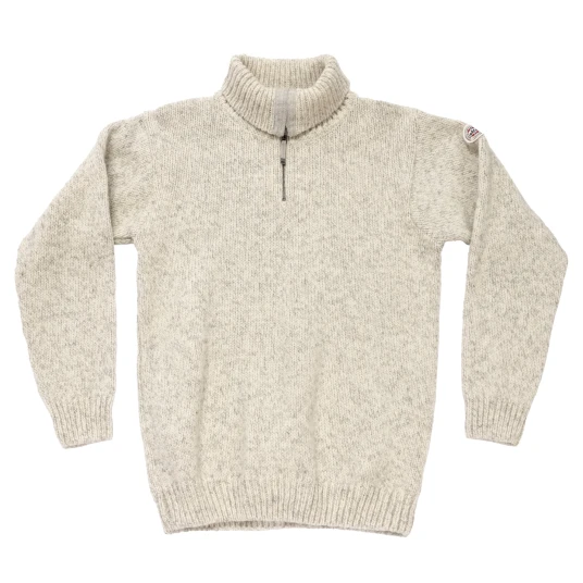 Devold Nansen Sweater Zip Neck L , Grey Melange Devold Nansen Sweater Zip Neck L , Grey Melange