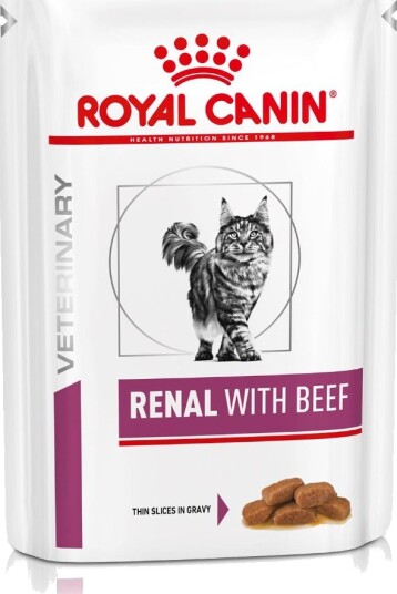 Royal Canin Veterinary Feline Renal Med Storfe I Saus 12 X 85 G