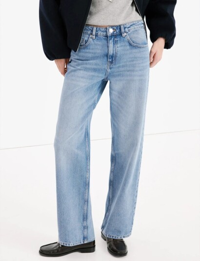 Mango Straight Low Waist Jeans Blue 40