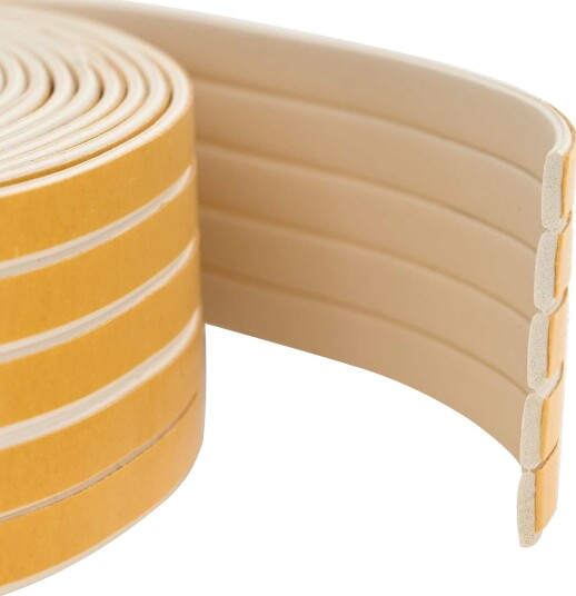 vidaXL Selvklebende vindusforsegling Hvit 8 x 2 mm 100 m EPDM Skum