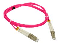 Alantec Koblingskabel Lc Multimodus Hann Til Lc Multimodus Hann 3 M Fiberoptisk Dupleks 50 / 125 Mikroner Om4 Halogenfri Purpur FOC LCLC 5MMD 3 4