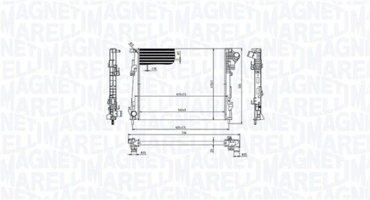 Radiator MAGNETI MARELLI 350213213600