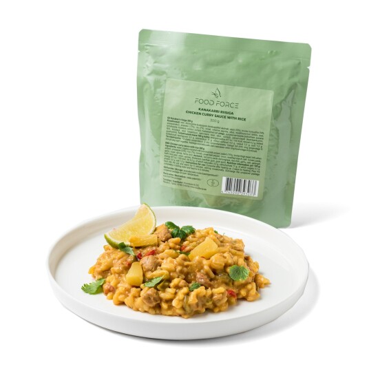 Food Force Chicken curry sauce with rice Wet Pouch