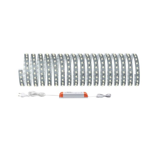 MaxLED 500 LED Strip Varm hvit Grunnsett 50W 2700 Kelvin 10 meter Sølv