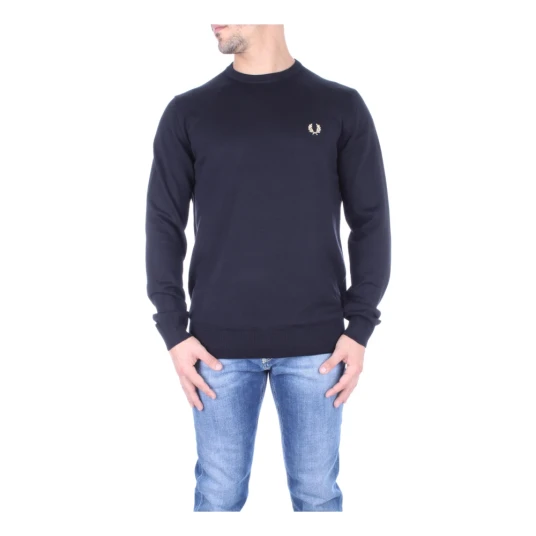 Fred Perry Herre Strikkevarer Svart M Fred Perry Herre Strikkevarer Svart M
