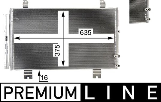 Kondensator, klimaanlegg MAHLE AC 69 000P