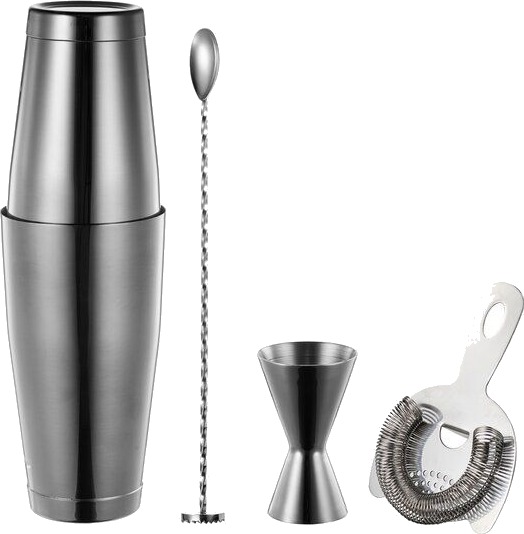 Modern House Sontell Silver barsett 4 deler 0,8L/ 3/6 cl blank