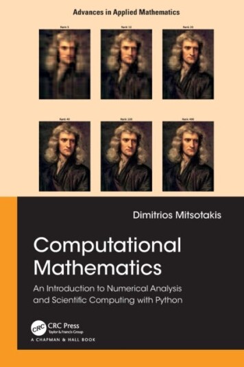 Computational Mathematics An introduction to Numerical Analysis and Scientific Computing with Python