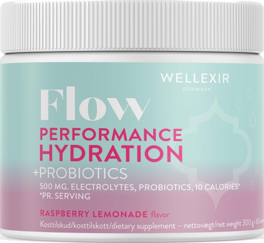 Wellexir Flow Performance Hydration Raspberry Lemonade Tub 300g Wellexir Flow Performance Hydration Raspberry Lemonade Tub 300g