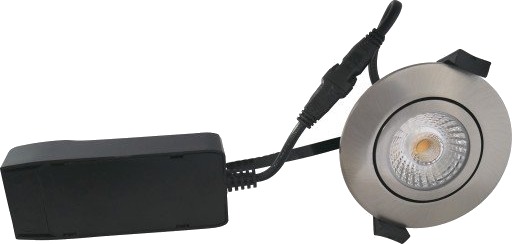 Nordtronic Low Profile ECO innfelt spotlight børstet aluminium 4000K