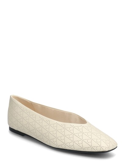 Calvin Klein Square Ballerina Aop Lth   Cream   37