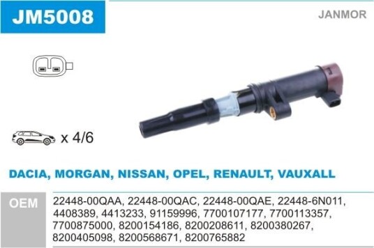 Tennspole coil JANMOR JM5008