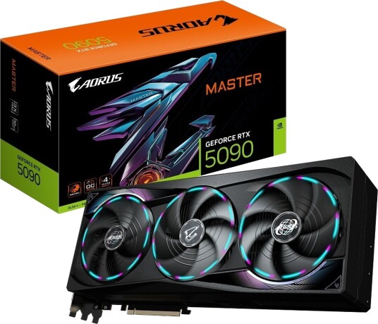 Gigabyte GeForce RTX 5090 Master 32GB Grafikkort med DLSS 4 Gigabyte GeForce RTX 5090 Master 32GB Grafikkort med DLSS 4