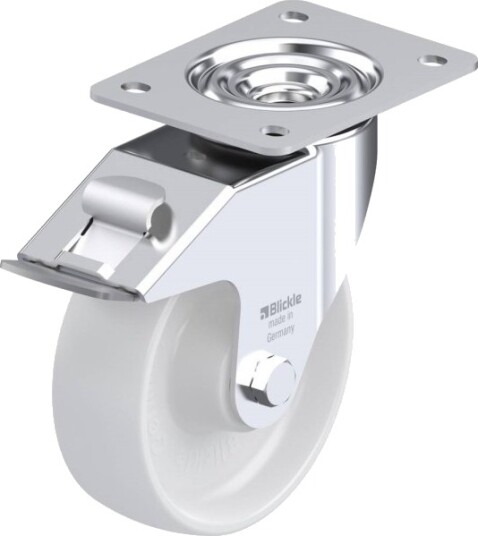 Blickle 452201 Le-Po 150R-Fi Styrehjul Med Bremse Hjuldiameter 150 Mm Bæreevne (Maks.) 300 Kg 1 Stk.