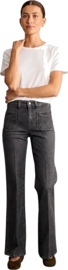 Ines de la Fressange Paris Dame Jeans Grå W28,