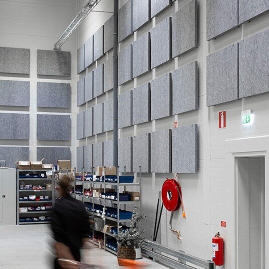 Lydabsorbent Lett - Akustikmiljø Raw - Hvit 1200x600x50 mm