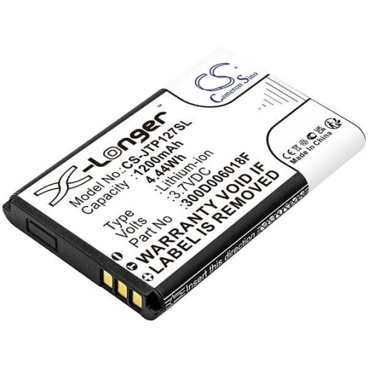 Blu Diva Flex 2.4 batteri (1200 mAh 3.7 V, Sort) Blu Diva Flex 2.4 batteri (1200 mAh 3.7 V, Sort)