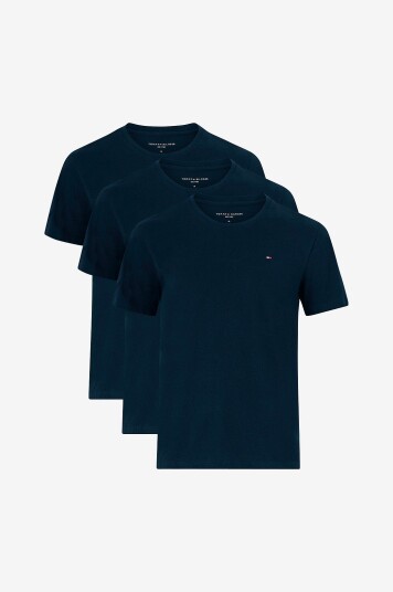 Tommy Hilfiger T skjorte SS Tee 3 pakning Blå