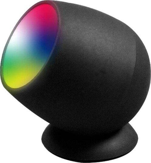 V Tac Smart Hjem lampe med RGB+WW   Svart Tuya/Smart Life kompatibel med Google Home Alexa og smarttelefoner
