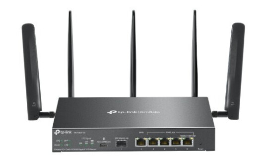 TP-Link Omada ER706W 4G Router med Wi-Fi 6 og Dual-Band Sort