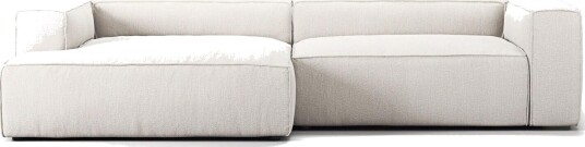 Decotique Grand 3 seters Sofa Sjeselong Venstre Damp/ Hvit