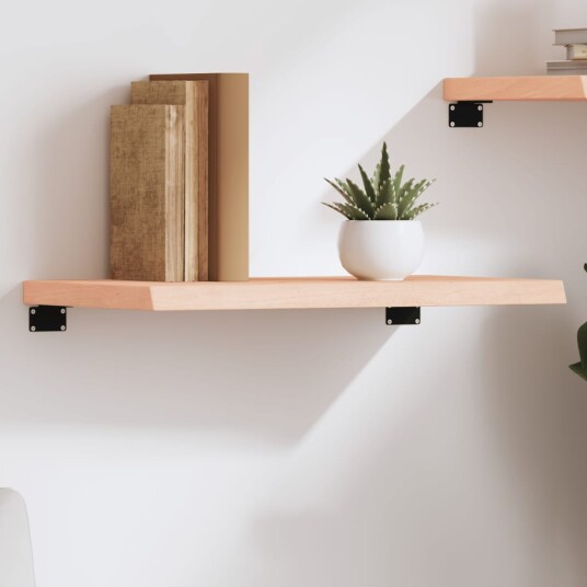 vidaXL Vegghylle 60x30x4 cm ubehandlet heltre eik