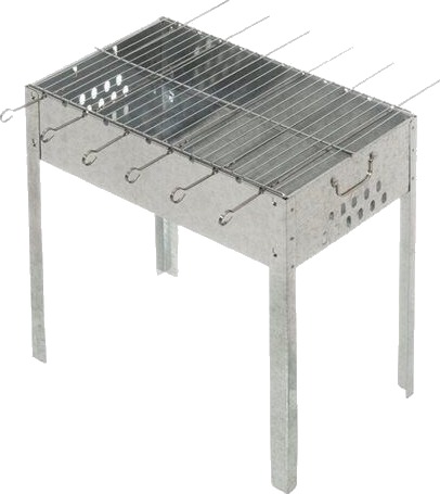 Mustang Mobil Sammenleggbar Kullgrill Med 6 Spyd Mustang Mobil Sammenleggbar Kullgrill Med 6 Spyd