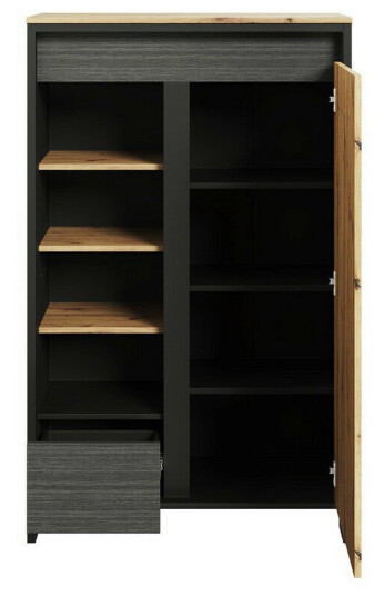 Bokhylle Rathmore 87x38 cm   Svart
