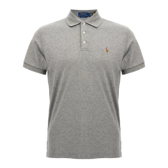 Ralph Lauren Polo Custom Slim Fit Cotton Polo Steel Heather
